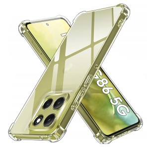 Husa pentru Motorola Moto G86, SKYDDAR INNOVATION, Shockproof MagSafe din silicon, set cu sticker, Transparenta