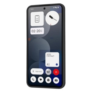 Husa pentru Nothing Phone (3a) Pro, SKYDDAR INNOVATION, SoftElegance din Silicon Catifelat, set cu sticker, Negru - Img 2