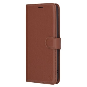 Husa pentru Nothing Phone (3a), SKYDDAR INNOVATION, Leather Wallet, tip Carte cu Portofel Interior, Finisaje Premium, set cu sticker, Maro - Img 3