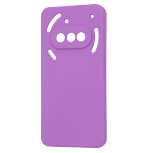 Husa pentru Nothing Phone (3a), SKYDDAR INNOVATION, SoftElegance din Silicon Catifelat, set cu sticker, Mov - Img 4