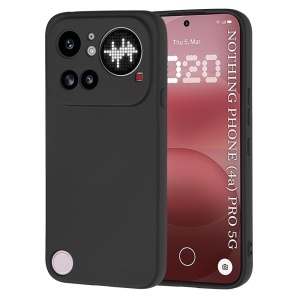 Husa pentru Nothing Phone (4a) Pro din Silicon Catifelat, Antisoc, set cu sticker, SoftElegance, Negru