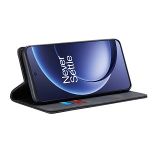 Husa pentru OnePlus 15R, SKYDDAR INNOVATION, Confy Cover tip Carte din piele Eco Premium, cu Portofel Interior, set cu sticker, Negru - Img 2