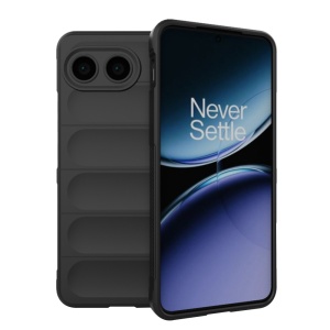 Husa pentru OnePlus Nord 4, SKYDDAR INNOVATION, Magic Shield, din Silicon Mat, set cu sticker, Negru