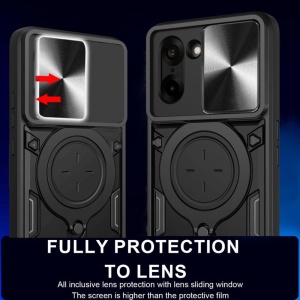 Husa pentru OnePlus Nord CE5, SKYDDAR INNOVATION, CamGuard Pro, Inel Magnetic, Protectie Camera, set cu sticker, Negru - Img 6