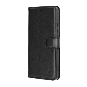 Husa pentru OnePlus Nord CE5, SKYDDAR INNOVATION, Leather Folio tip Carte, cu Portofel Interior, Finisaje Premium, set cu sticker, Negru - Img 4