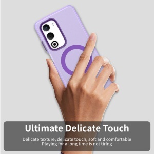 Husa pentru Oppo A5 4G, MagSafe, Antisoc, set cu sticker, CandyCase, Mov - Img 4