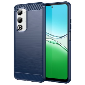 Husa pentru Oppo A5 4G, SKYDDAR INNOVATION, CarbonFiber, Antisoc, set cu sticker, Albastru