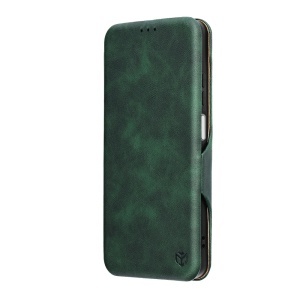 Husa pentru Oppo A5 4G, SKYDDAR INNOVATION, Safe Wallet tip carte din Piele Ecologica, Suport Carduri, Inchidere Magnetica, set cu sticker, Verde - Img 4