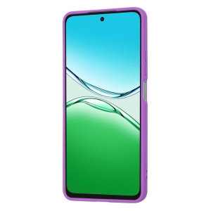 Husa pentru Oppo A5 Pro 5G, SKYDDAR INNOVATION, din Silicon Catifelat, SoftElegance , Mov, set cu sticker - Img 2
