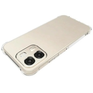 Husa pentru Oppo A6 4G din Silicon Slim, Margini Antisoc, set cu sticker, Shockproof Clear Silicone, Transparenta - Img 3