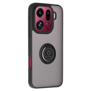 Husa pentru Oppo Find X9 Pro, SKYDDAR INNOVATION, Glinth cu Inel Rotativ 360° Magnetic, set cu sticker, Negru  - Img 7