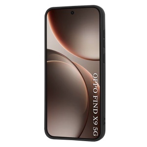 Husa pentru Oppo Find X9, SKYDDAR INNOVATION, din Silicon Catifelat, SoftElegance, set cu sticker, Negru - Img 2