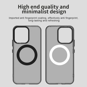 Husa pentru Oppo Reno14, MagSafe, Antisoc, set cu sticker, CandyCase, Negru - Img 4