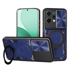 Husa pentru Oppo Reno14, SKYDDAR INNOVATION, CamGuard Pro, Inel Magnetic, Protectie Camera, set cu sticker, Albastru