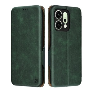 Husa pentru Oppo Reno14, SKYDDAR INNOVATION, Safe Wallet tip carte din Piele Ecologica, Suport Carduri, Inchidere Magnetica, set cu sticker, Verde