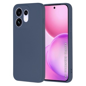 Husa pentru Oppo Reno16 din Silicon Catifelat, Antisoc, set cu sticker, SoftElegance, Bleumarin