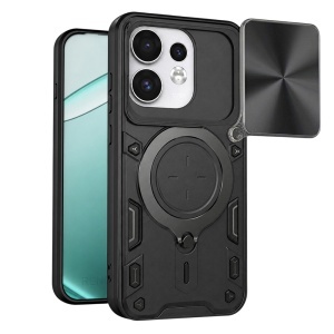 Husa pentru Oppo Reno16 / Reno16 Pro, Inel Magnetic, Protectie Camera, set cu sticker, CamGuard Pro, Negru