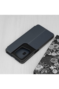 Husa pentru Oppo Reno8 Pro tip carte, stand, suport birou, set cu sticker, efold, Albastru - Img 2