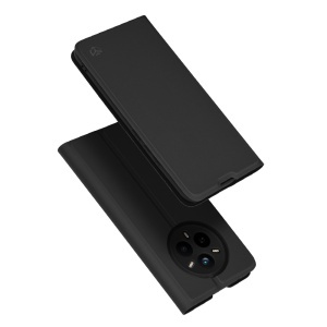 Husa pentru Realme 14 Pro, SKYDDAR INNOVATION, Prestige, tip Carte cu Portofel Interior, Negru, set cu sticker