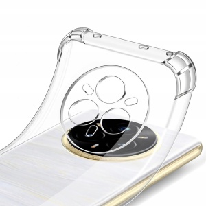 Husa pentru Realme 14 Pro, SKYDDAR INNOVATION, Shockproof Clear Silicone, Slim Silicon, Transparenta, set cu sticker - Img 2