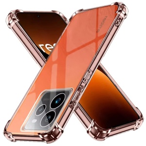 Husa pentru Realme GT 7 Pro , SKYDDAR INNOVATION, Shockproof Clear din Silicon Slim, Transparenta, set cu sticker