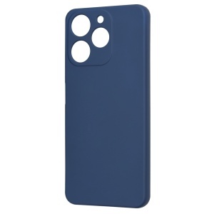 Husa pentru Realme Note 70T, SKYDDAR INNOVATION, din Silicon Catifelat, SoftElegance, set cu sticker, Bleumarin - Img 4