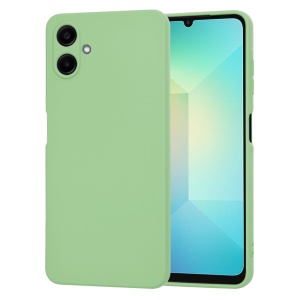 Husa pentru Samsung Galaxy A06 din Silicon Catifelat, set cu sticker, SoftFlex, Verde deschis