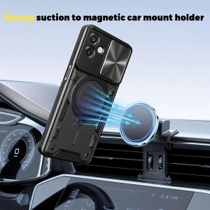 Husa pentru Samsung Galaxy A07 4G, SKYDDAR INNOVATION, CamGuard Pro, Inel Magnetic, Protectie Camera, set cu sticker, Roz auriu - Img 3