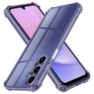 Husa pentru Samsung Galaxy A15 4G / Galaxy A15 5G, SKYDDAR INNOVATION, Shockproof Clear Silicone, Silicon Slim, set cu sticker, Fumuriu