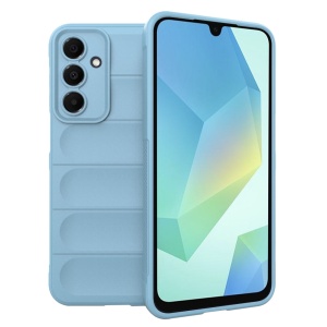 Husa pentru Samsung Galaxy A16 5G din Silicon Mat, set cu sticker, Magic Shield, Bleu