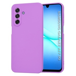 Husa pentru Samsung Galaxy A17 5G, SKYDDAR INNOVATION, din Silicon Catifelat, SoftElegance, set cu sticker, Mov