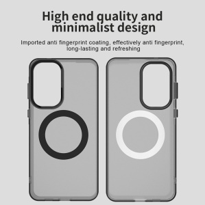 Husa pentru Samsung Galaxy A37 5G, MagSafe, Antisoc, set cu sticker, CandyCase, Negru - Img 4