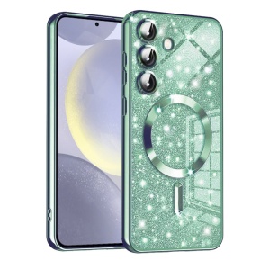 Husa pentru Samsung Galaxy A55 5G Design Antisoc, Fundal Detasabil 2-in-1, Protectie Superioara, Margini Ridicate - Verde deschis