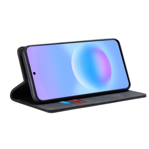 Husa pentru Samsung Galaxy A57 5G, SKYDDAR INNOVATION, Confy Cover tip Carte din piele Eco Premium, cu Portofel Interior, set cu sticker, Negru - Img 2