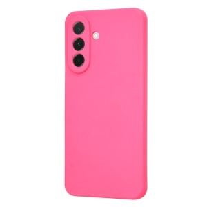 Husa pentru Samsung Galaxy A57 5G, SKYDDAR INNOVATION, din Silicon Catifelat, SoftElegance, set cu sticker, Fucsia - Img 2