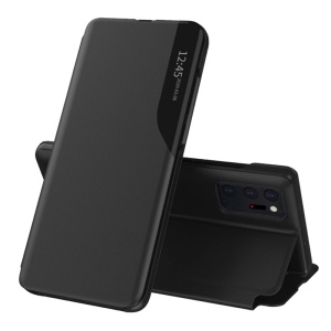 Husa pentru Samsung Galaxy Note 20 Ultra 5G / Galaxy Note 20 Ultra, tip carte, set cu sticker, eFold, Negru