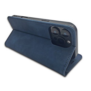 Husa pentru Samsung Galaxy S20 FE+Galaxy S20 FE 5G tip carte, piele ecologica, buzunar interior, set cu sticker, smart suede, Albastru - Img 6