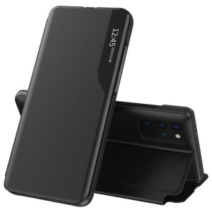 Husa pentru Samsung Galaxy S20 Plus / Galaxy S20 Plus 5G, tip carte, set cu sticker, eFold, Negru