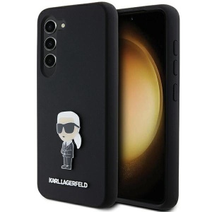Husa pentru Samsung Galaxy S23 Plus, Silicone, Karl Lagerfeld, Negru