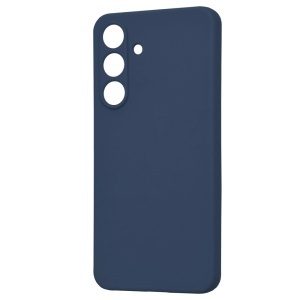 Husa pentru Samsung Galaxy S25 FE din Silicon Catifelat, SoftElegance, set cu sticker, Bleumarin - Img 4