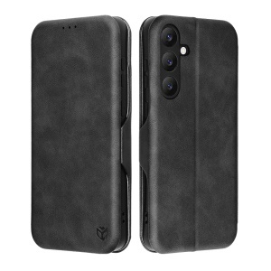 Husa pentru Samsung Galaxy S25 FE, SKYDDAR INNOVATION, Safe Wallet tip carte din Piele Ecologica, Suport Carduri, Inchidere Magnetica, set cu sticker, Negru