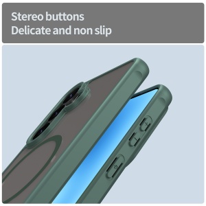 Husa pentru Samsung Galaxy S26 Edge, SKYDDAR INNOVATION, HaloFrost MagSafe II, Antisoc, set cu sticker, Verde - Img 4