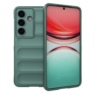 Husa pentru Samsung Galaxy S26 Edge, SKYDDAR INNOVATION, Magic Shield, din Silicon Mat, set cu sticker, Verde