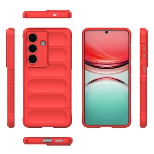 Husa pentru Samsung Galaxy S26 Edge, SKYDDAR INNOVATION, Magic Shield, din Silicon Mat, set cu sticker, Rosu - Img 5