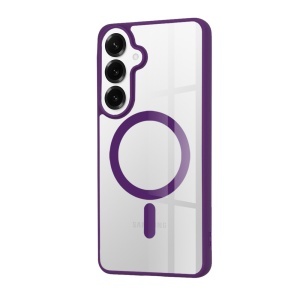 Husa pentru Samsung Galaxy S26 Edge, SKYDDAR INNOVATION, MagSafe Pro din silicon, set cu sticker, Mov - Img 4