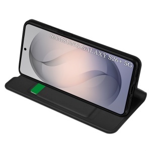 Husa pentru Samsung Galaxy S26 Edge, SKYDDAR INNOVATION, Magskin Book, tip Carte cu Portofel Interior, set cu sticker, Negru - Img 9
