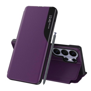 Husa pentru Samsung Galaxy S26 Ultra, tip carte, set cu sticker, eFold, Mov