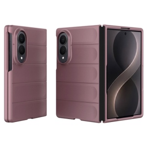 Husa pentru Samsung Galaxy Z Fold8 din Silicon Mat, Antisoc, set cu sticker, Magic Shield, Mov