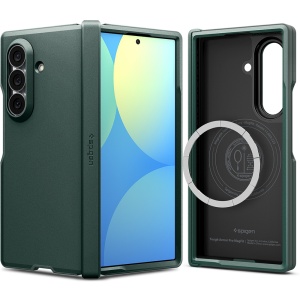 Husa pentru Samsung Galaxy Z Fold8 Ultra, Antisoc, Spigen Tough Armor Pro MagSafe, Verde