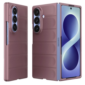Husa pentru Samsung Galaxy Z Fold8 Ultra din Silicon Mat, Antisoc, set cu sticker, Magic Shield, Mov